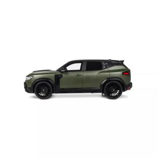DACIA DUSTER REDUST SPORT 4X2 HYBRID GREEN 2025 OttO mobile 1:18 Resinemodell (Türen, Motorhaube... nicht zu öffnen!)